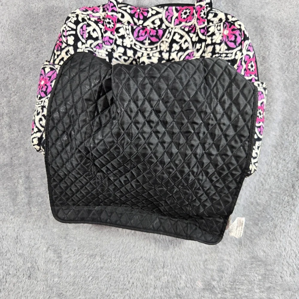 Vera Bradley Provencal Quilted Cotton Diaper Bag with‎ Changing Pad Pink Black